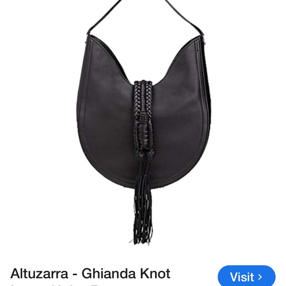 Altuzarra Ghianda Brown Bullrope Large Leather Hobo Shoulder Bag - Picture 12 of 12